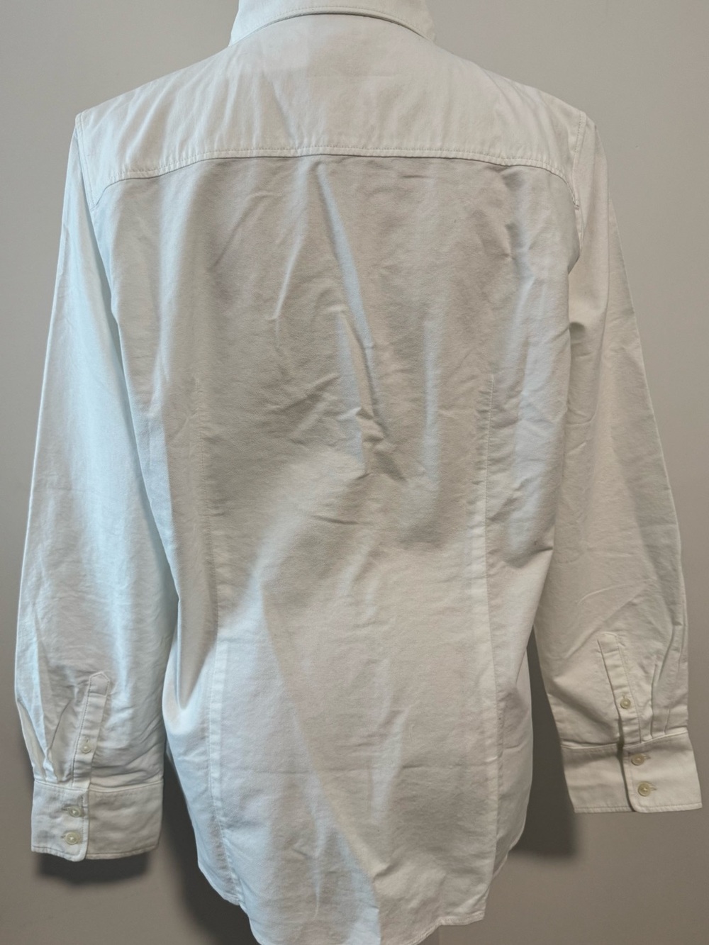 NWT J. Crew White 100% Cotton Casual Fitted Button-Down Shirt Size Large - Picture 6 of 14